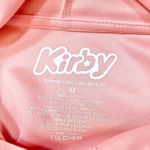 Kirby Big Face Cradle Hooded Dress Girls Medium 8-10 Pink Short Sleeve Used - Picture 7 of 8